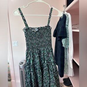 Hill House Seraphina Mini Nap Dress Lily of the valley pattern.